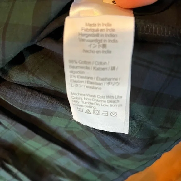 J Crew Crewcuts size L holiday plaid skirt - Picture 6 of 7